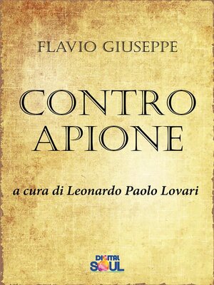 cover image of Contro Apione